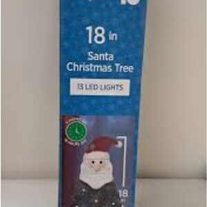 18-inch Santa Christmas Tree with LED Lights